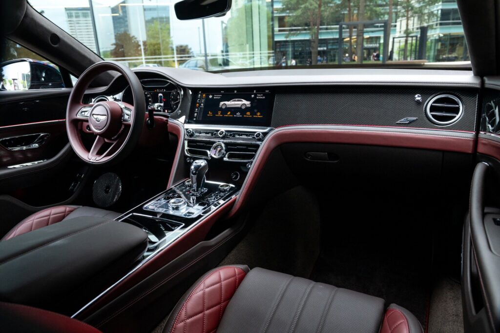 Bentley Flying Spur Interior 3 Burgundy