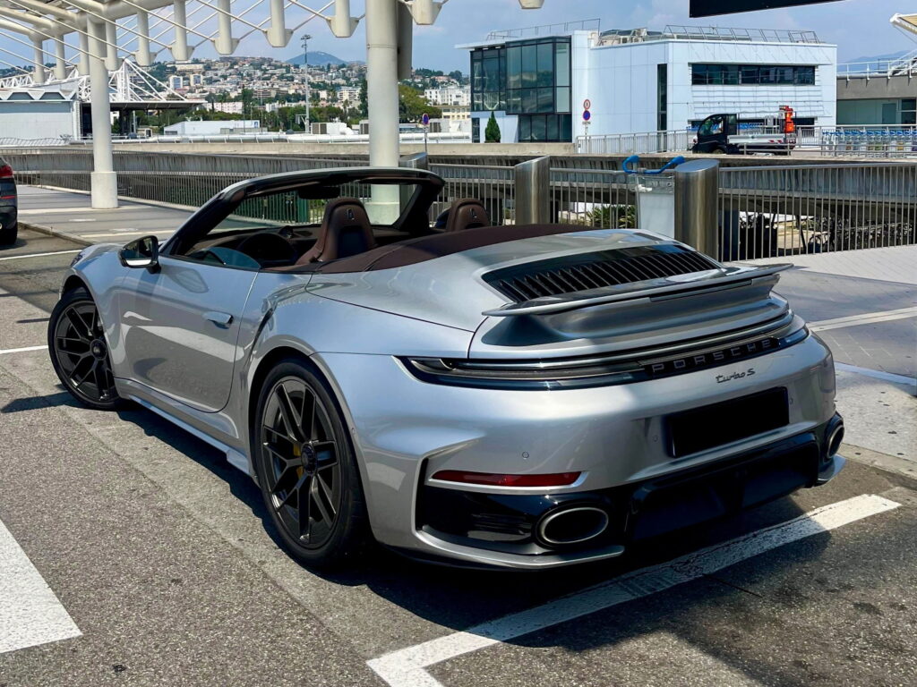 Porsche 911 Turbo S Convertible Rear Nice Airport 2 (1)