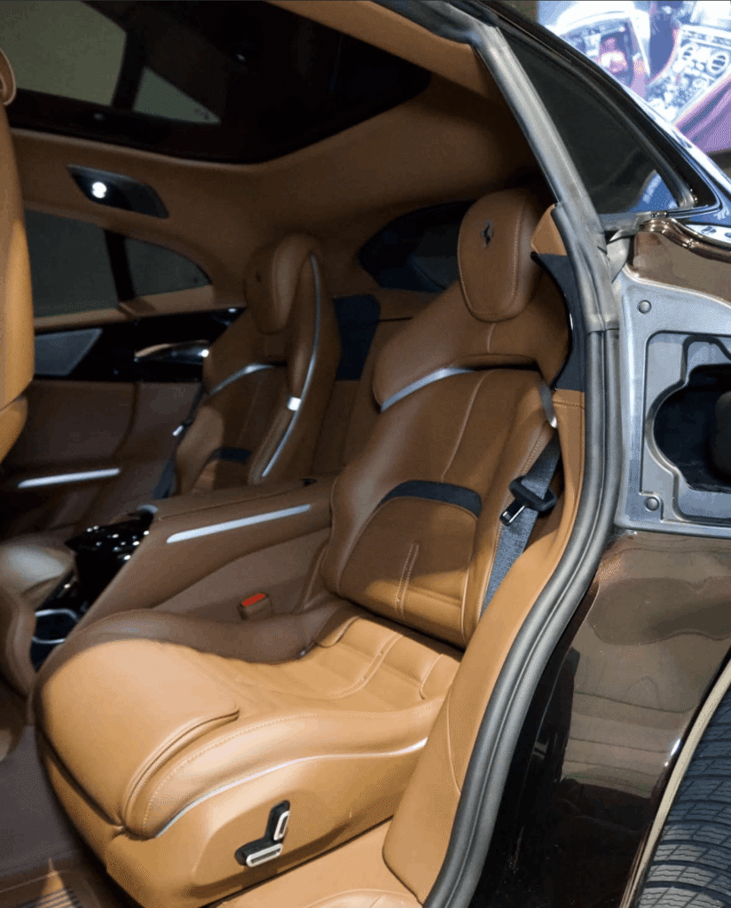 Ferrari Purosangue Black Interior 4