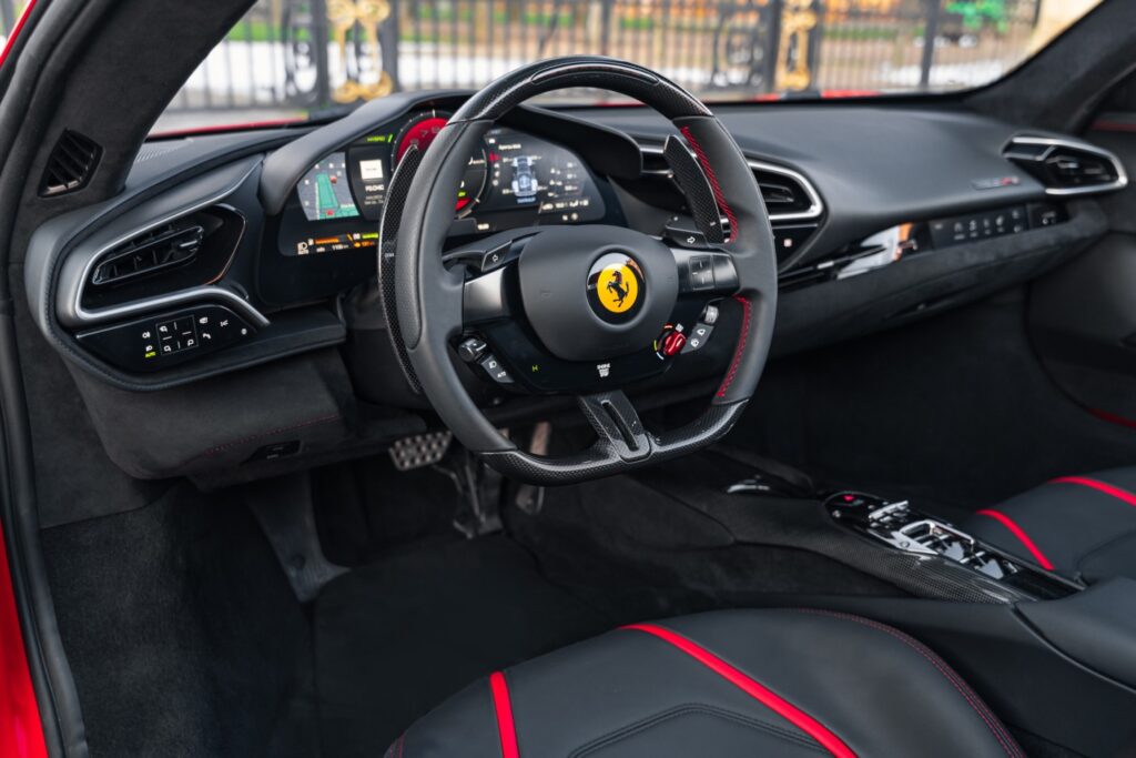 Ferrari 296 GTS Red Interior