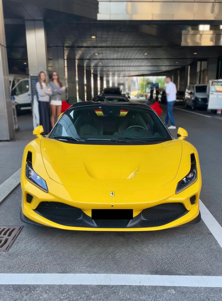 Ferrari F8 Spider Yellow Airport 3