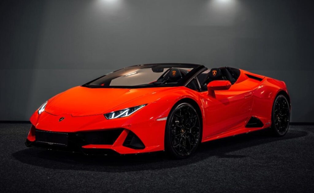 Huracan EVO Spyder Orange Front