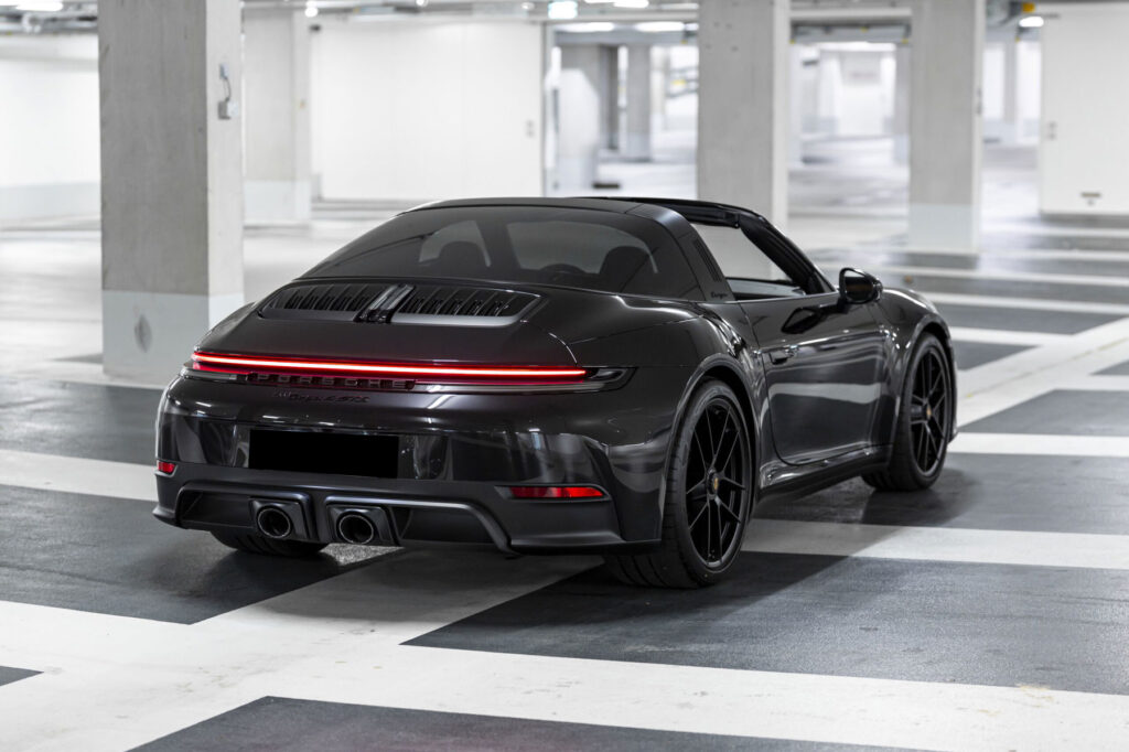 Porsche 911 Targa 4 GTS Black 992.2 Rear